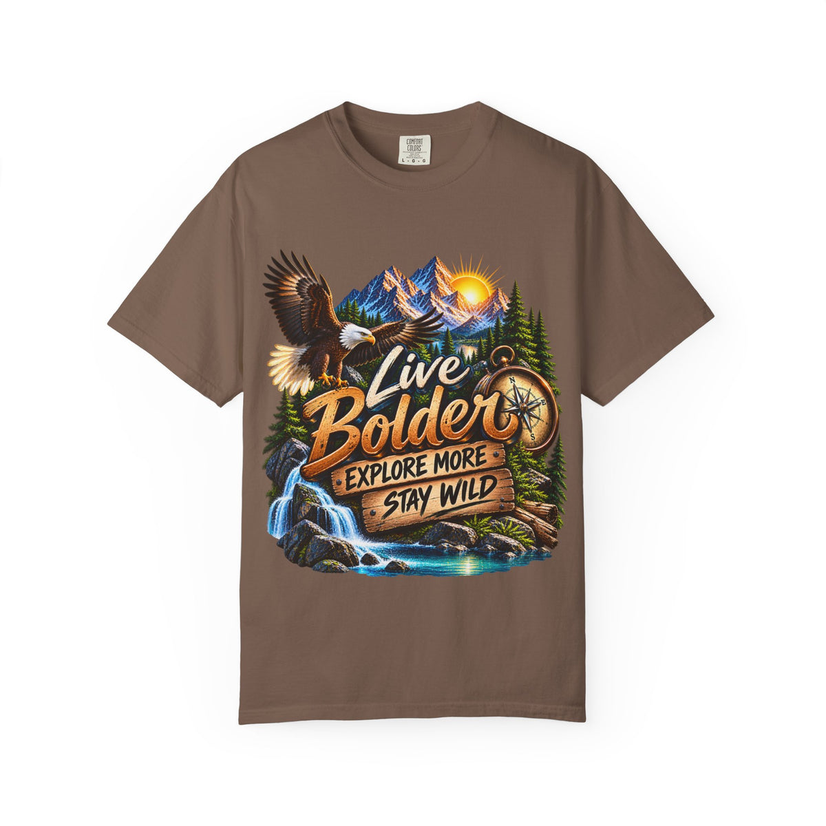 Adventure T-Shirt — "Live Bolder: Explore More, Stay Wild" Graphic Tee