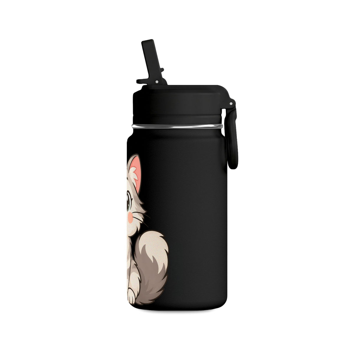 Cute Kitten Mini Water Bottle, 14oz