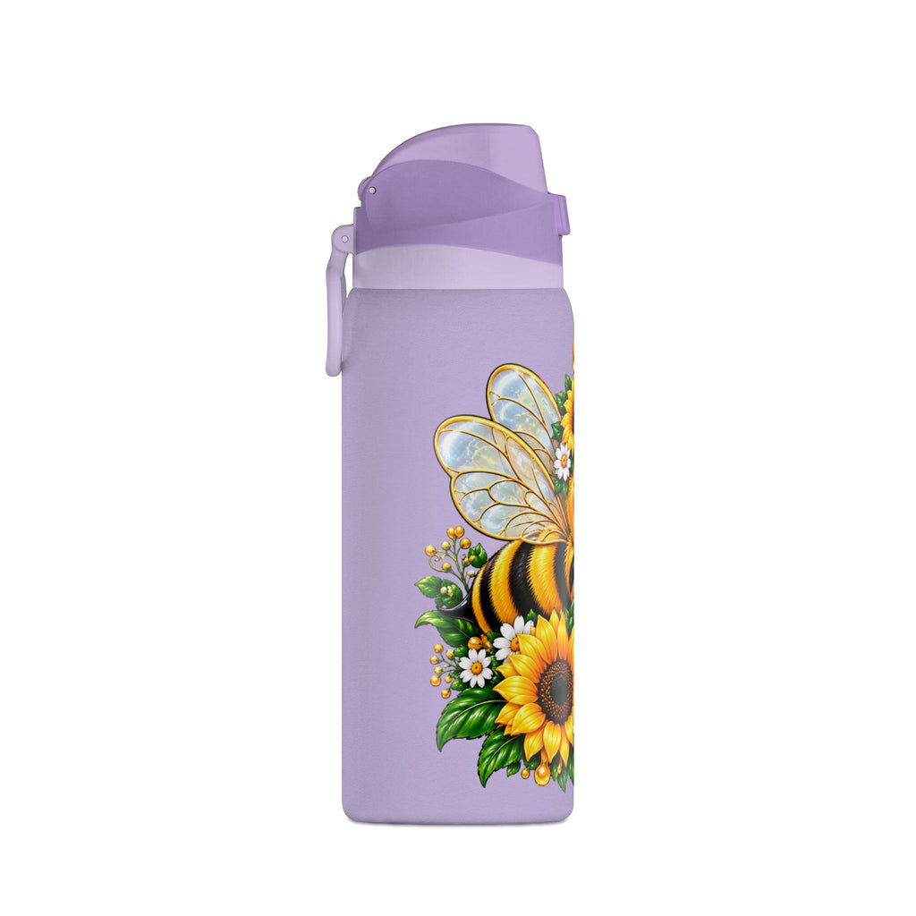 Bee and Sunflower Insulated Water Bottle