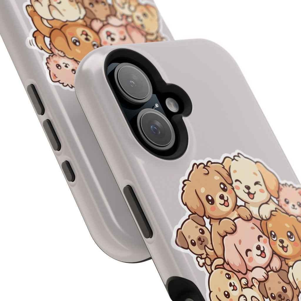 Cute Puppy Pile Magnetic Impact-Resistant Phone Case