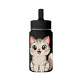 Cute Kitten Mini Water Bottle, 14oz