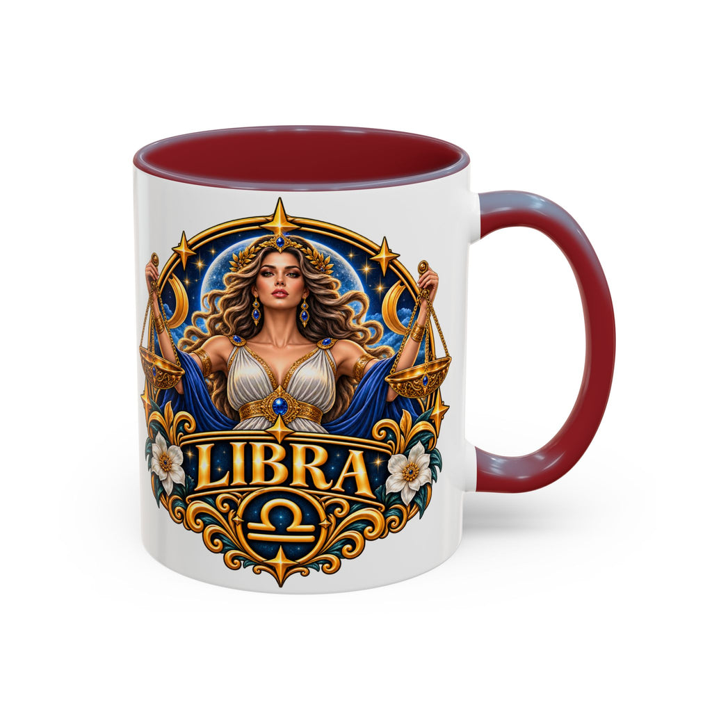 Libra Zodiac Coffee Mug – Elegant Horoscope Astrology Gift (11/15oz)
