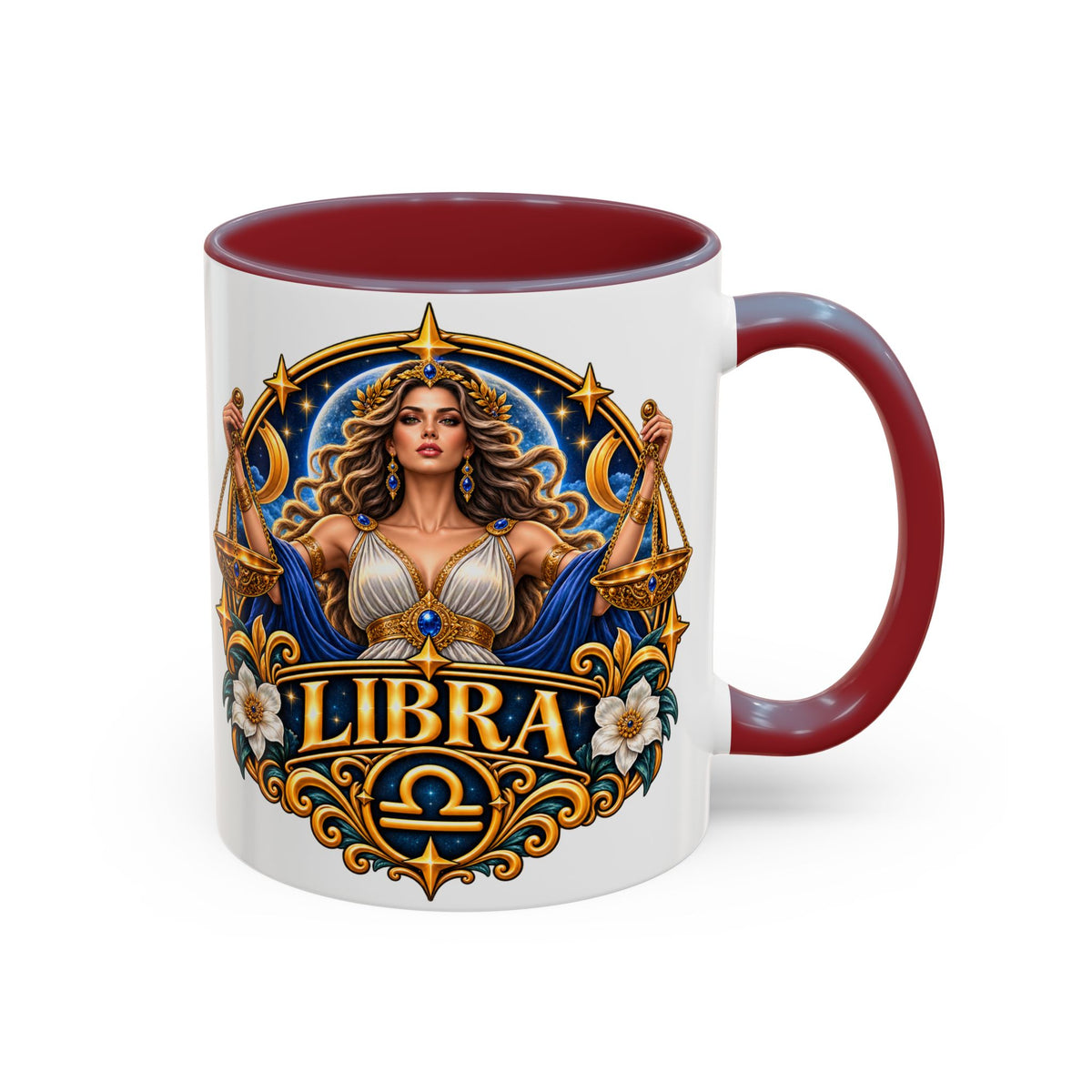Libra Zodiac Coffee Mug – Elegant Horoscope Astrology Gift (11/15oz)