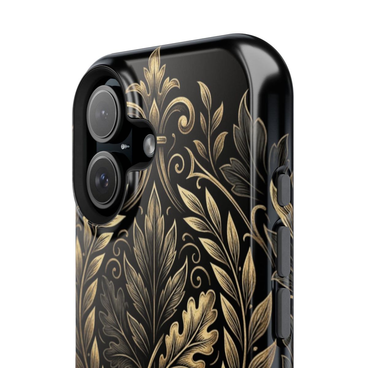 Baroque Gold Leaf Phone Case — Impact-Resistant Protective Cover