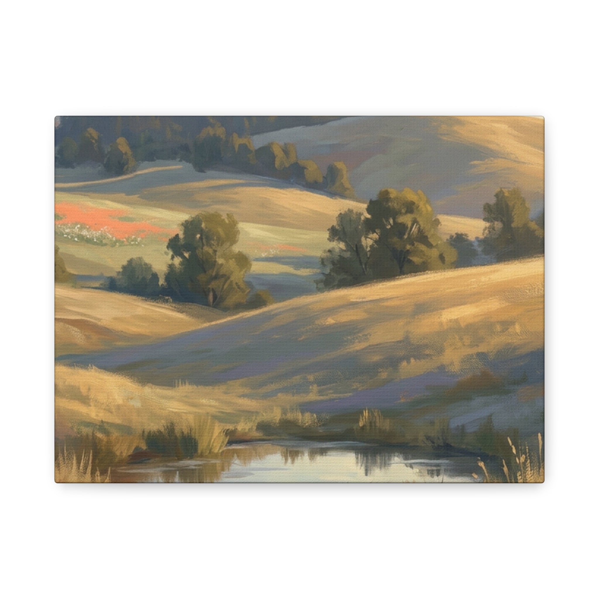 Coastal Cliff Canvas Wall Art — Lone Pine Seascape Matte Stretched Print