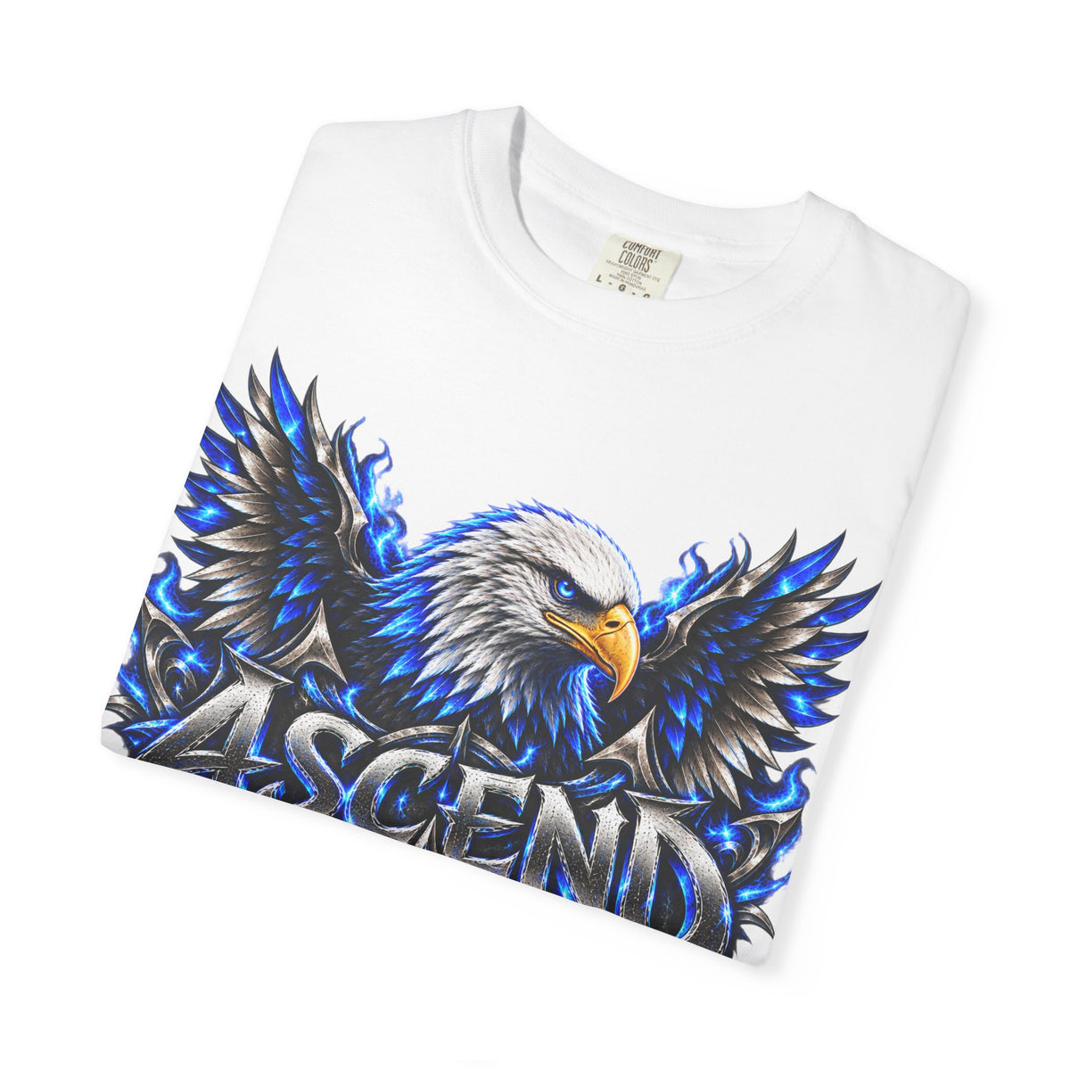 Ascend Eagle T-Shirt — Bold Blue Eagle Graphic Tee