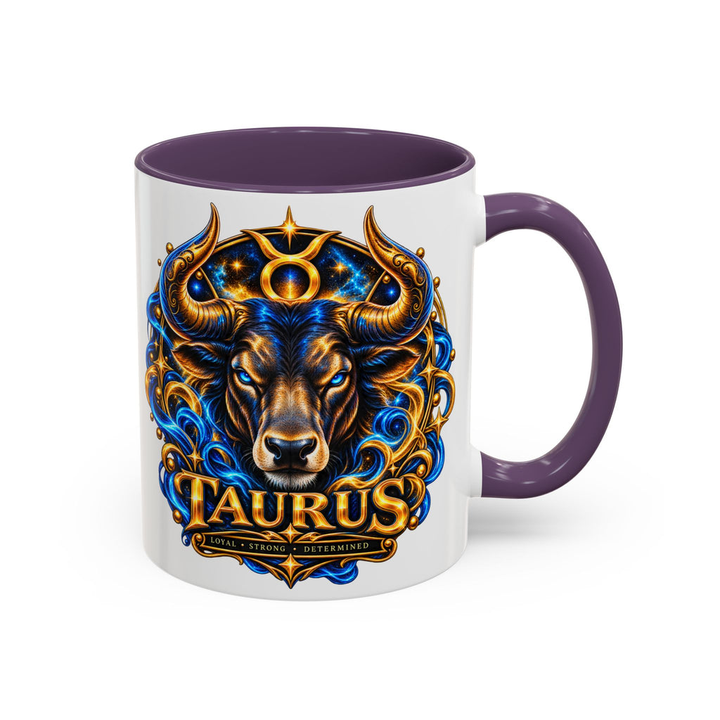Taurus Coffee Mug — Zodiac Bull Accent Mug (11/15oz)