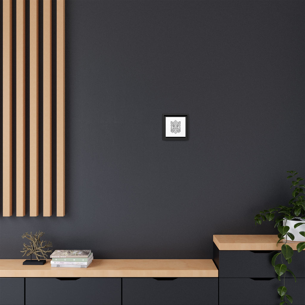 Framed Geometric Art Canvas