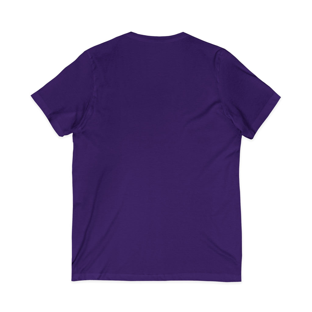 V-Neck Tee — Colorful Brushstroke Quote "To Avoid Criticism Say Nothing, Do Nothing, Be Nothing"