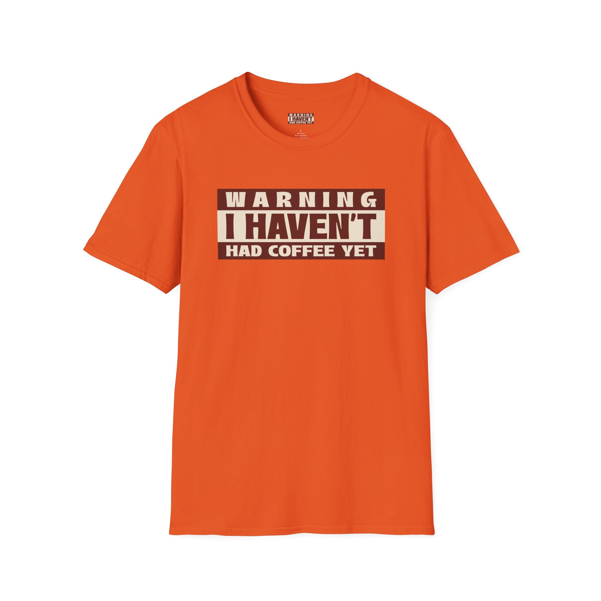 Funny Coffee Warning T-Shirt, Gift for Coffee Lovers, Casual Wear