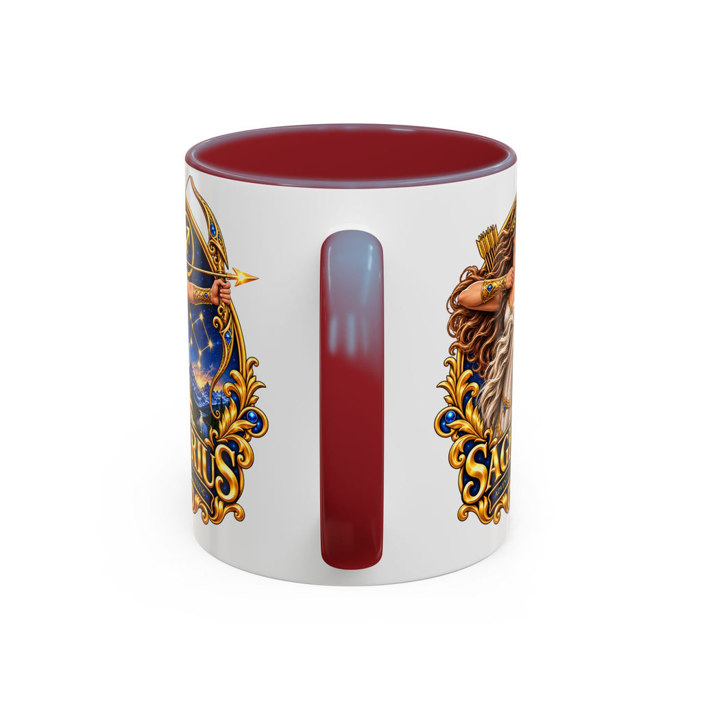 Sagittarius Accent Coffee Mug — Zodiac Archer Design (11/15oz)