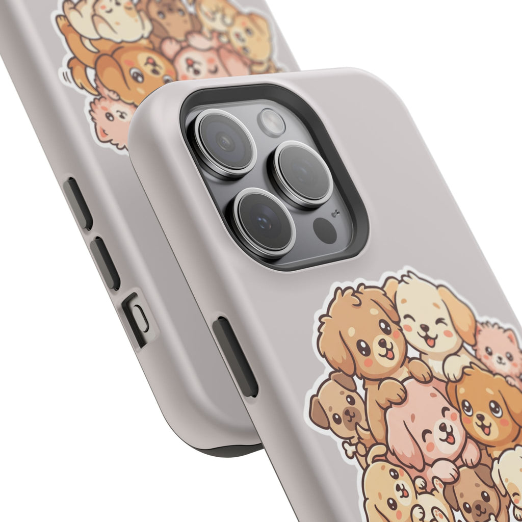 Cute Puppy Pile Magnetic Impact-Resistant Phone Case