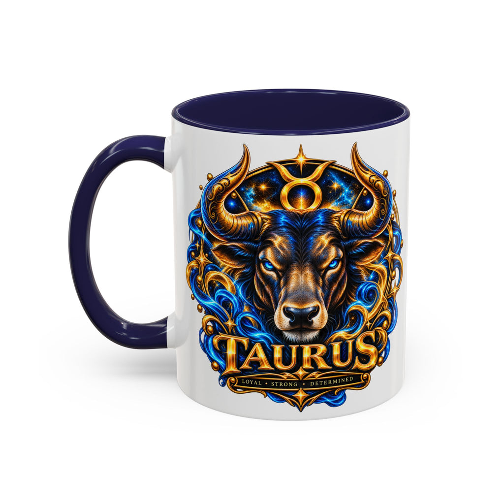 Taurus Coffee Mug — Zodiac Bull Accent Mug (11/15oz)