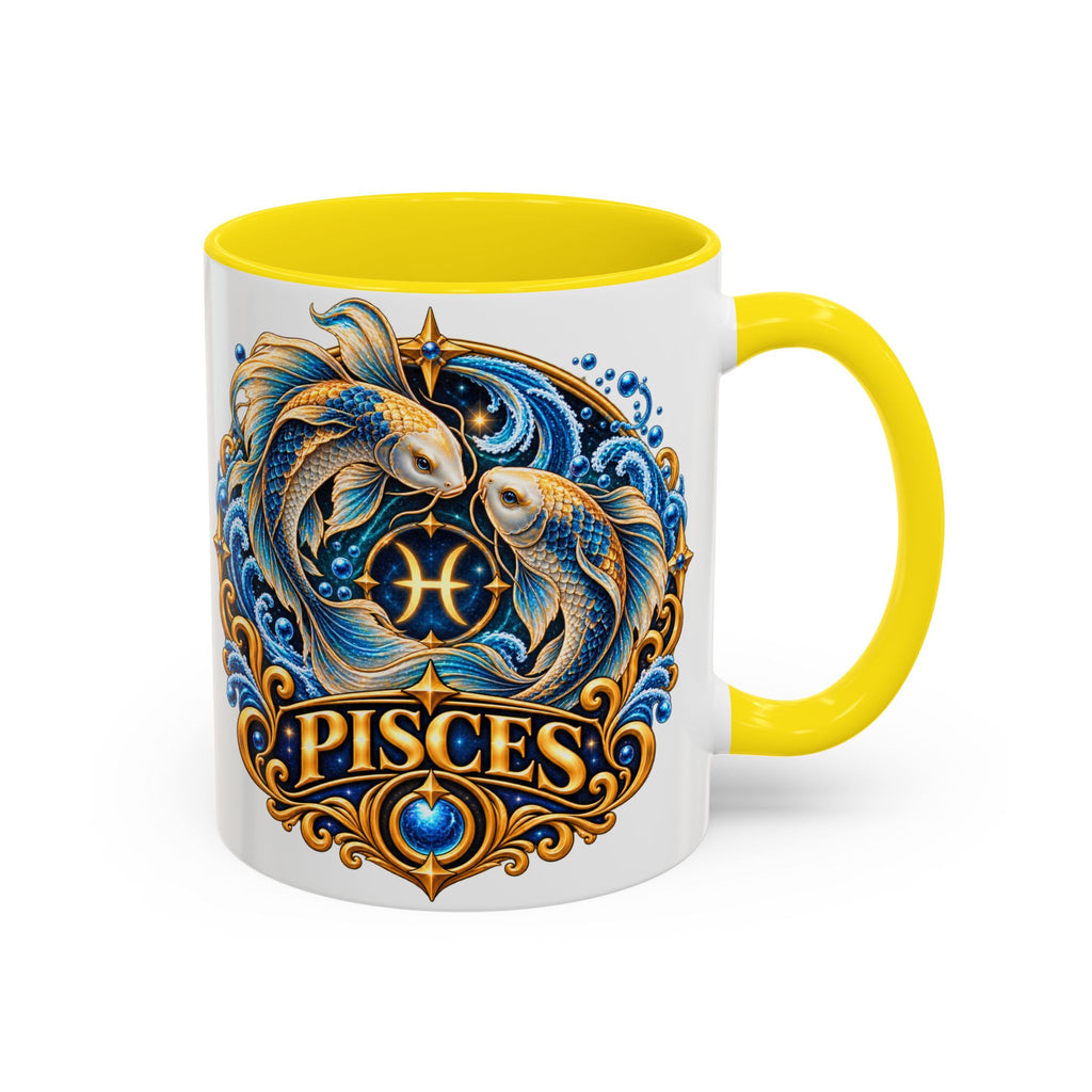 Pisces Zodiac Coffee Mug — Decorative Accent Astrology Mug (11/15oz)