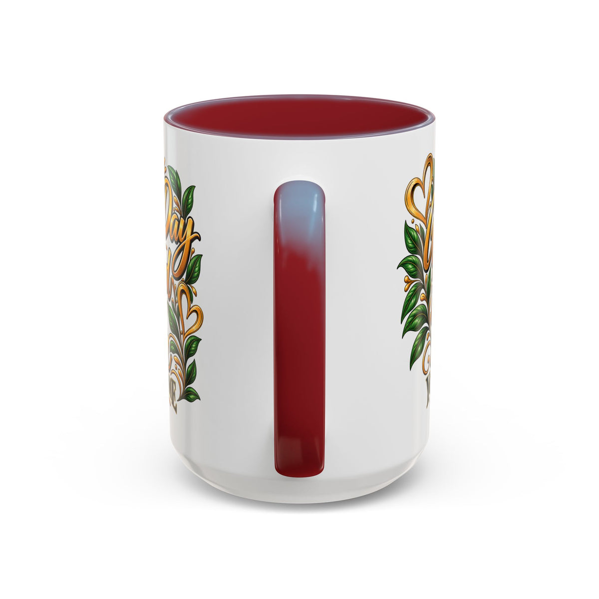 Accent Coffee Mug — "It's a Good Day to Be Proud of How Far You’ve Come" Inspirational Ceramic Mug