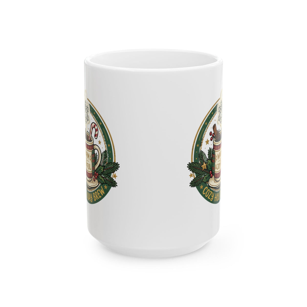Christmas Cozy Cocoa Ceramic Mug – Holiday Hot Chocolate Gift (11oz, 15oz)