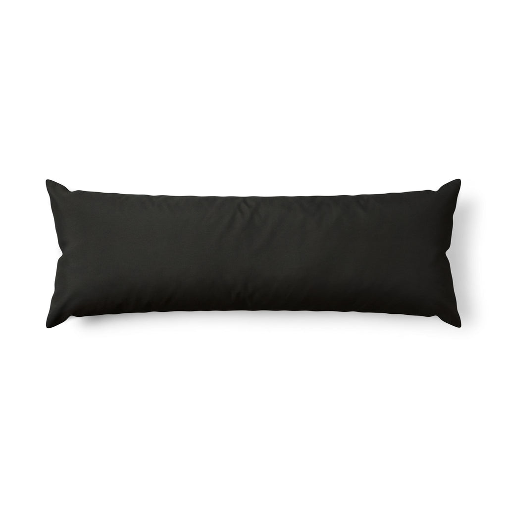 Black Body Pillow – Long Bolster Pillow for Full-Body Support & Sleep Comfort