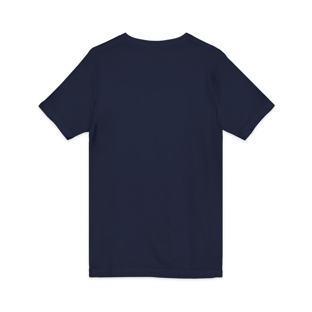 V-Neck Tee — Colorful Brushstroke Quote "To Avoid Criticism Say Nothing, Do Nothing, Be Nothing"