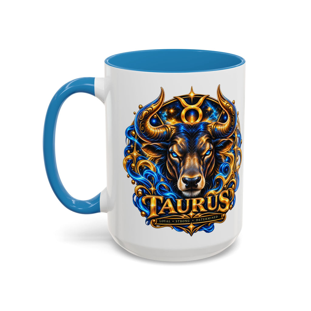 Taurus Coffee Mug — Zodiac Bull Accent Mug (11/15oz)
