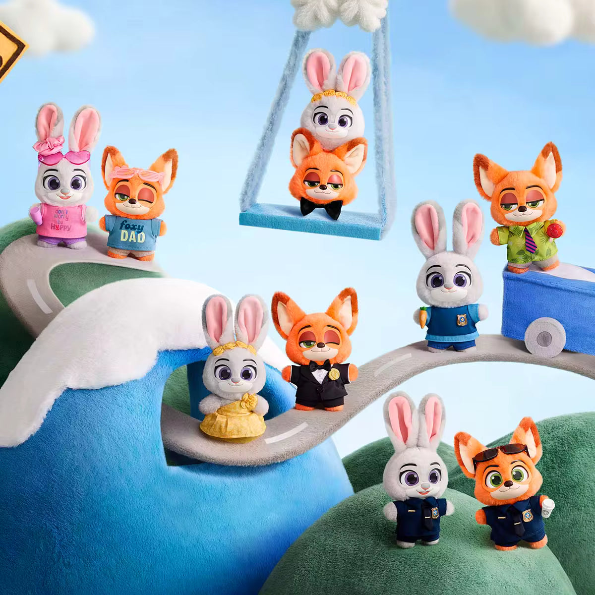 POP MART Zootopia Ace Duo Plush Pendant Blind Box