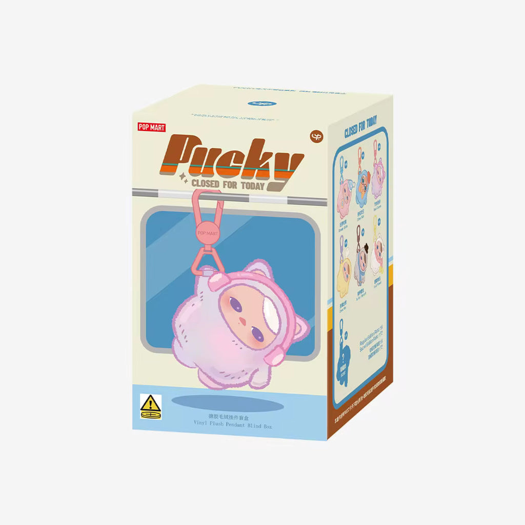 POP MART PUCKY Closed for Today Vinyl Plush Pendant Blind Box