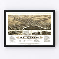 Vintage Map of Mt. Clemens, Michigan 1881