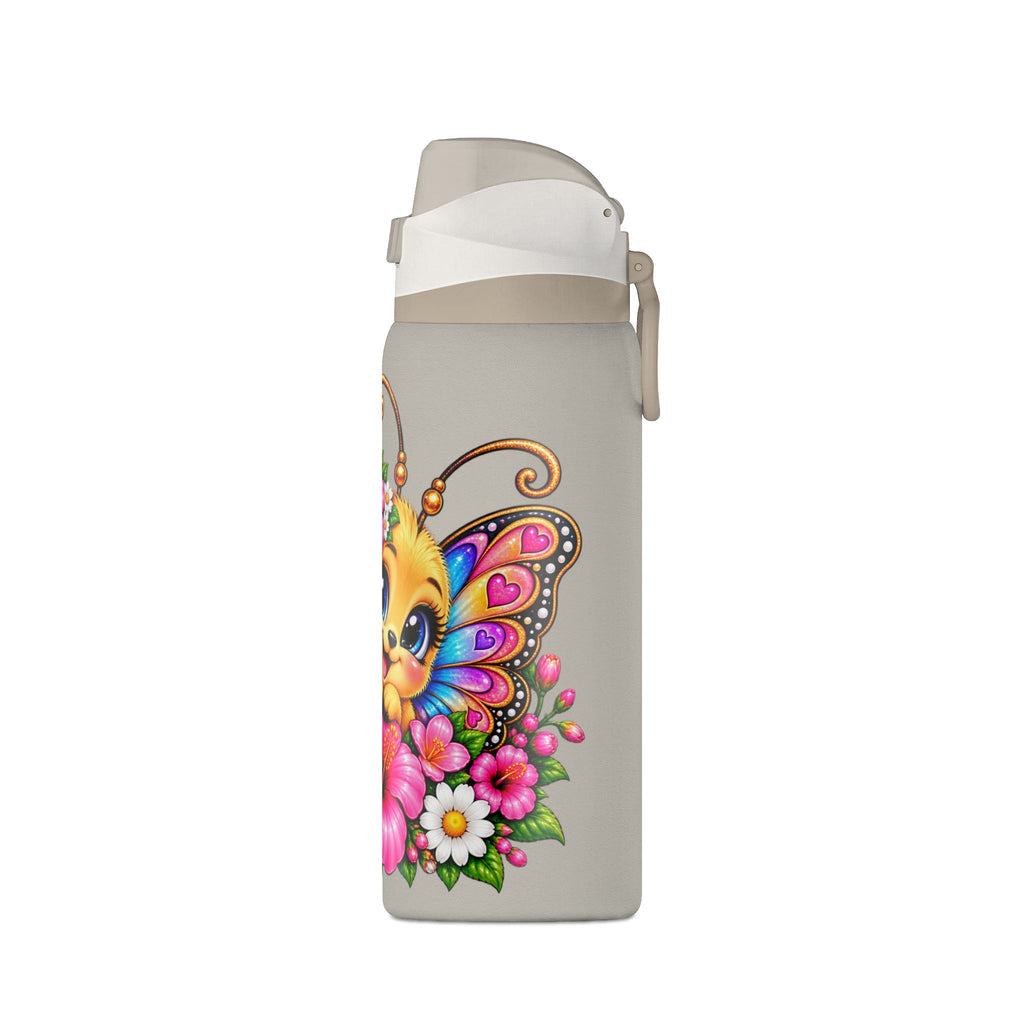 Floral Butterfly Insulated Water Bottle 32oz