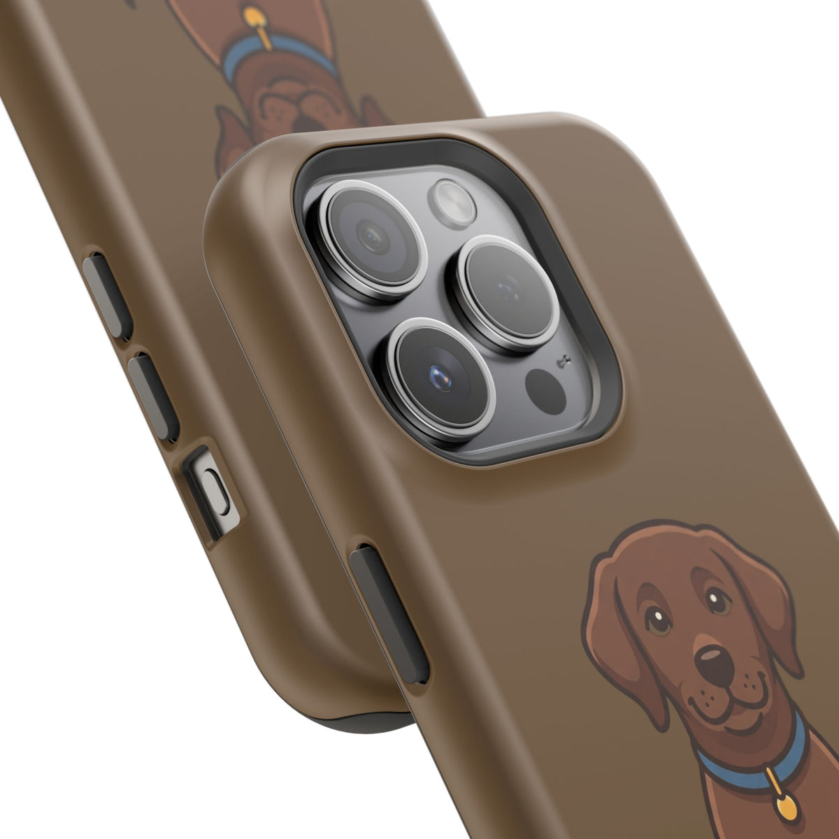Chocolate Labrador Phone Case — Cute Dog Impact‑Resistant iPhone Cover