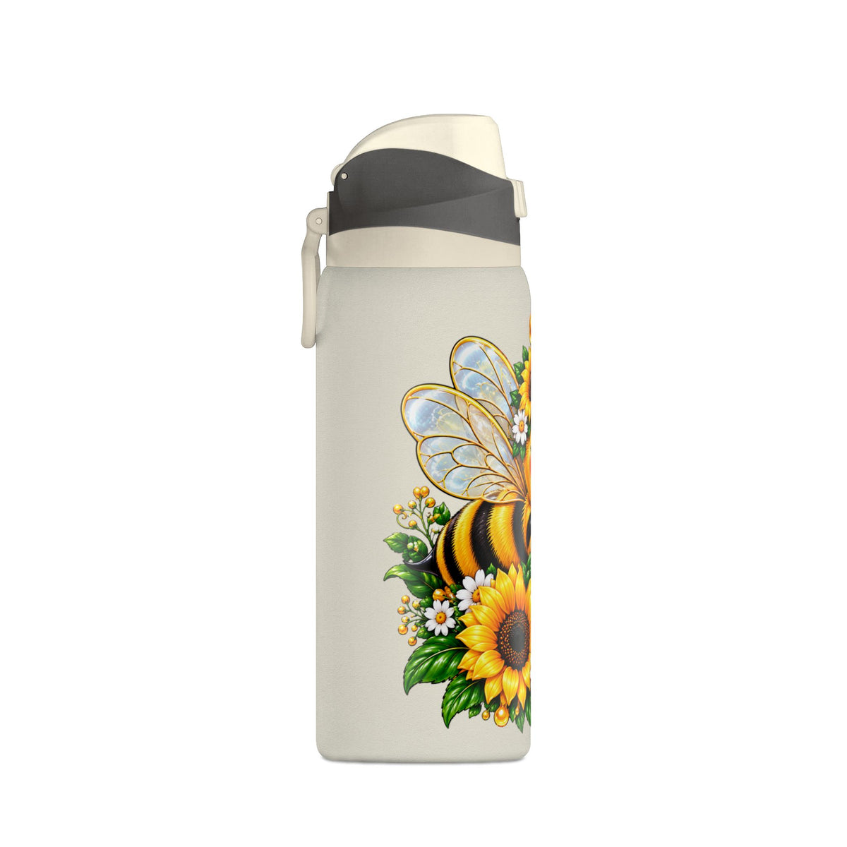Bee and Sunflower Insulated Water Bottle