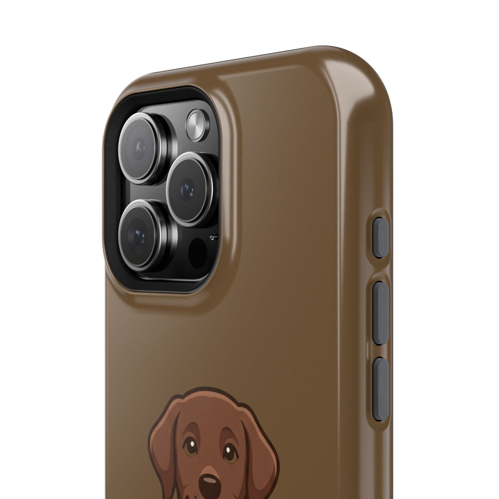 Chocolate Labrador Phone Case — Cute Dog Impact‑Resistant iPhone Cover