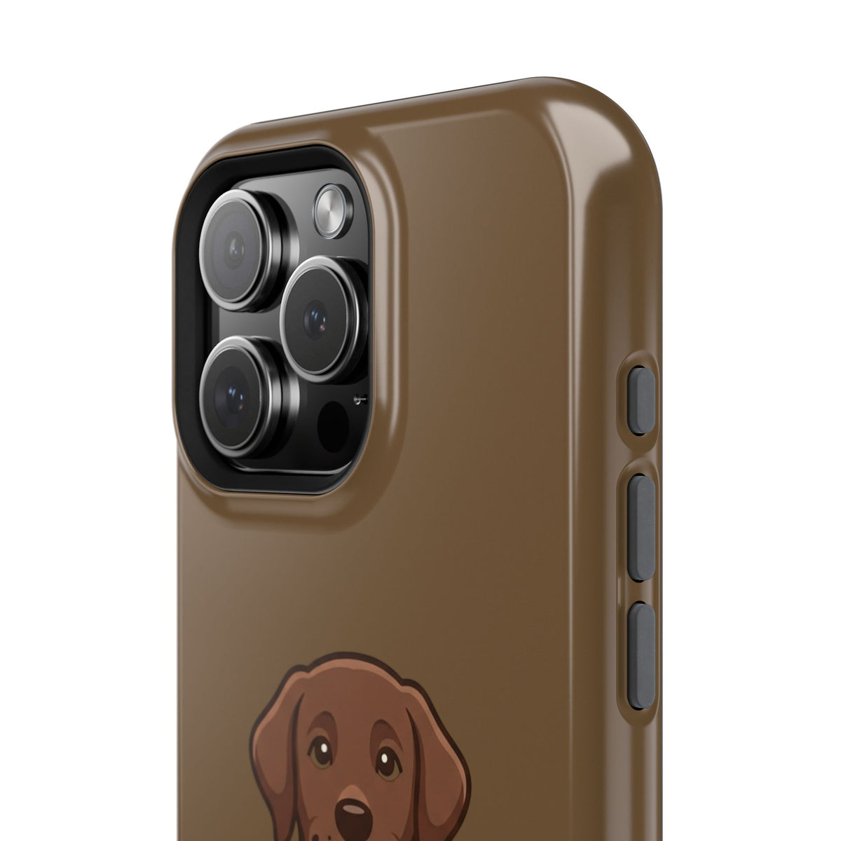 Chocolate Labrador Phone Case — Cute Dog Impact‑Resistant iPhone Cover