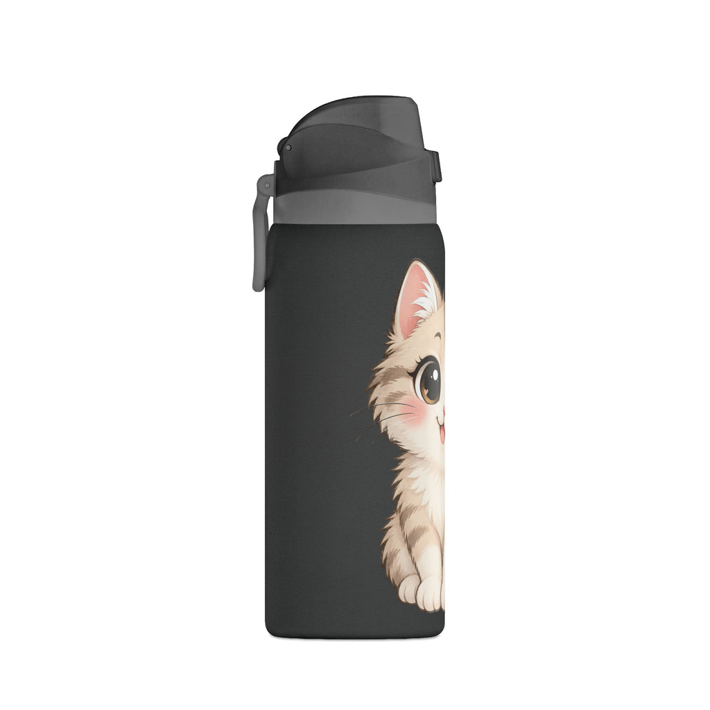 32oz Insulated Water Bottle – Cute Kitten Design
