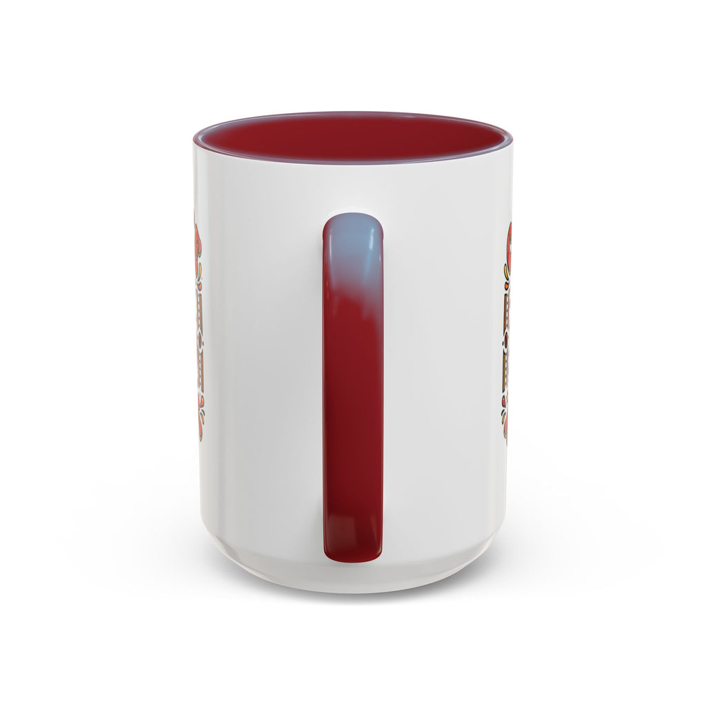 Coffee Addict Accent Mug — "Coffee Power" Retro Coffee Lover Gift (11oz/15oz)