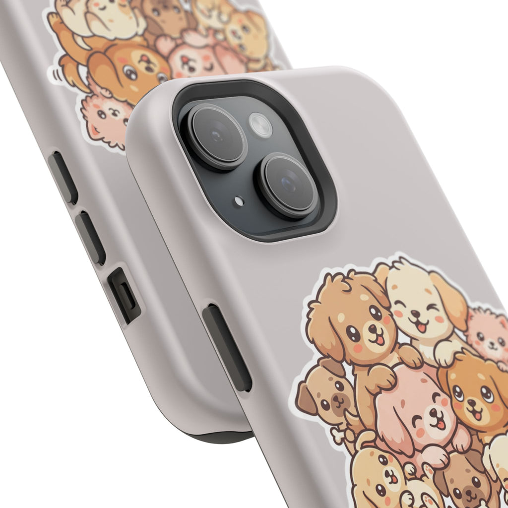 Cute Puppy Pile Magnetic Impact-Resistant Phone Case
