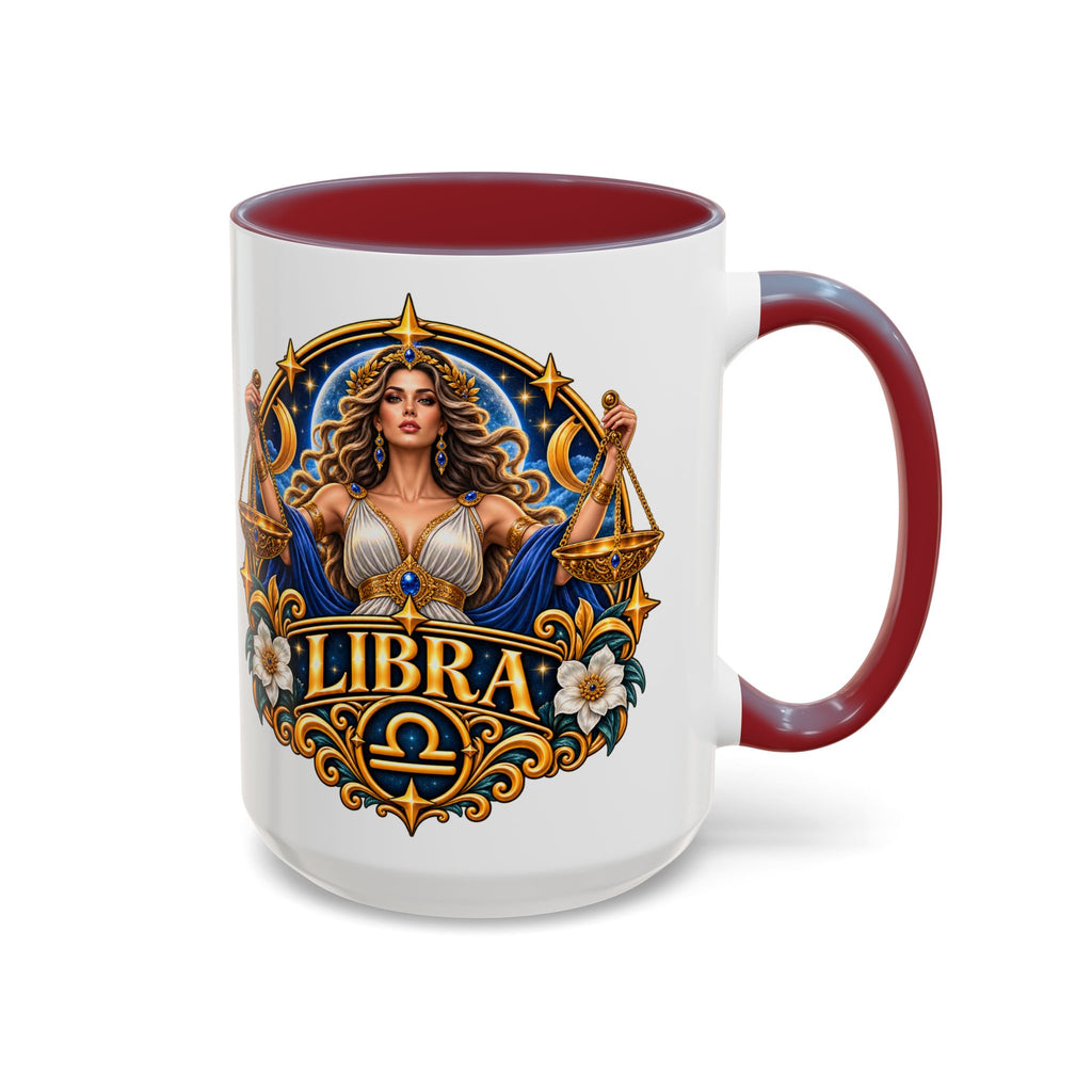 Libra Zodiac Coffee Mug – Elegant Horoscope Astrology Gift (11/15oz)
