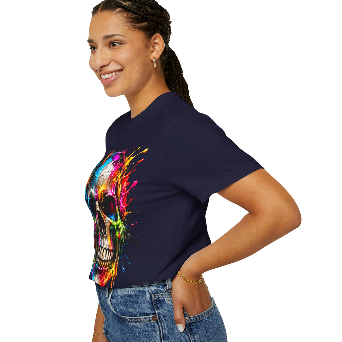 Color Splash Skull T-Shirt