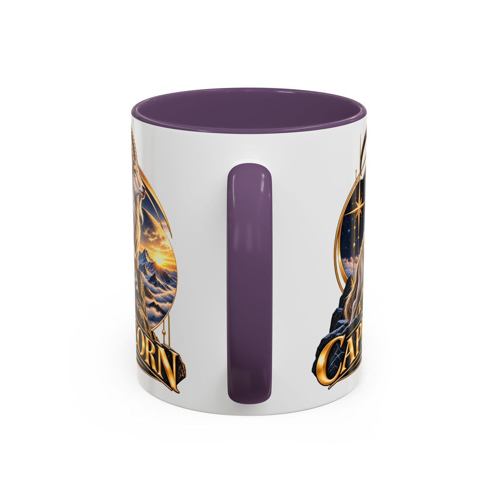 Capricorn Zodiac Coffee Mug — Astrological Goat Accent Mug (11/15oz)