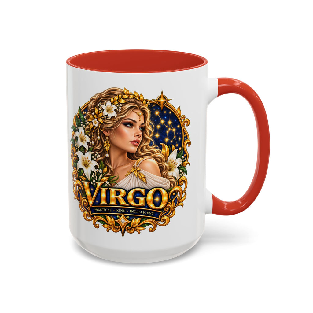 Virgo Zodiac Coffee Mug — Astrology Gift Mug (11/15oz)