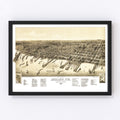 Vintage Map of Ashland, Wisconsin 1886
