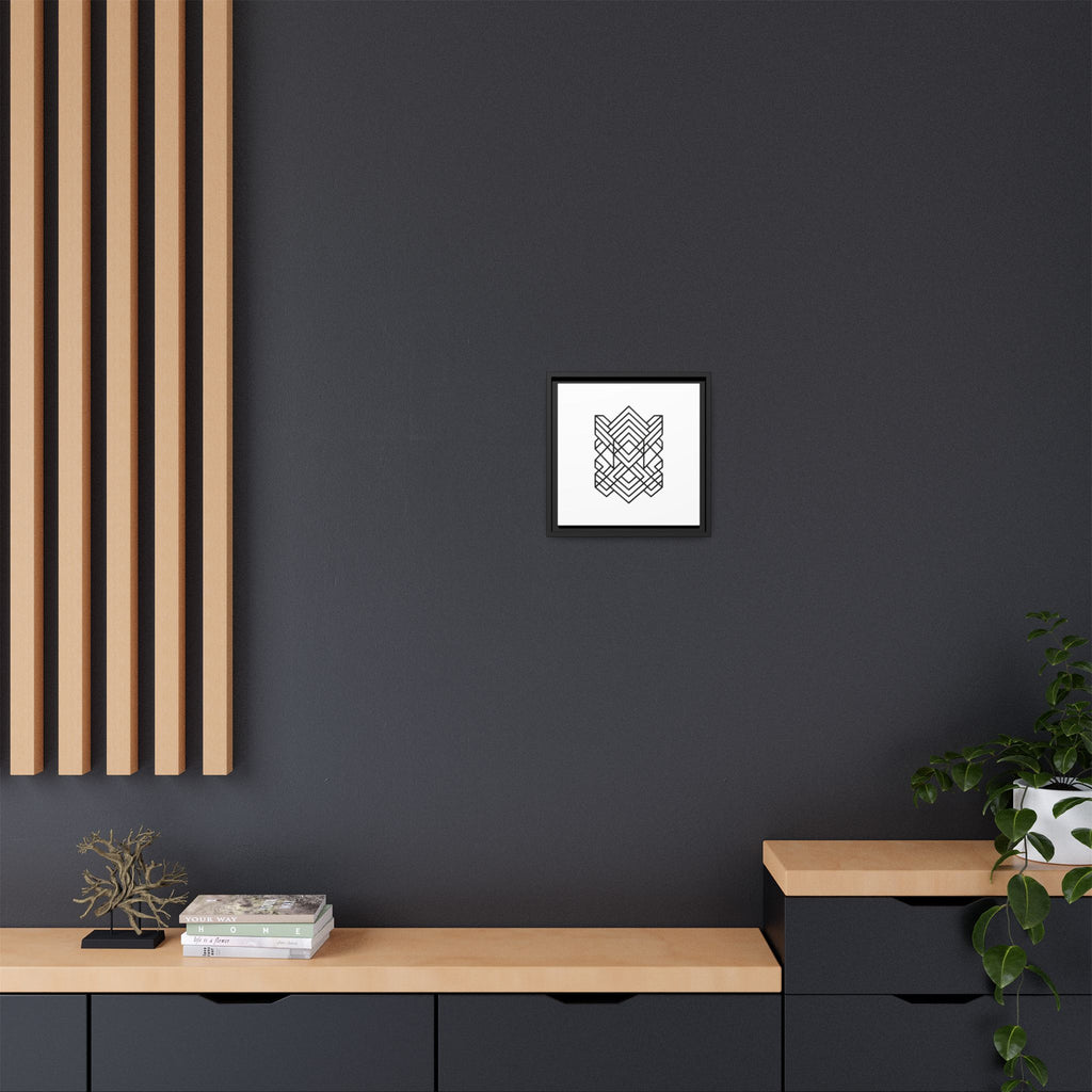 Framed Geometric Art Canvas
