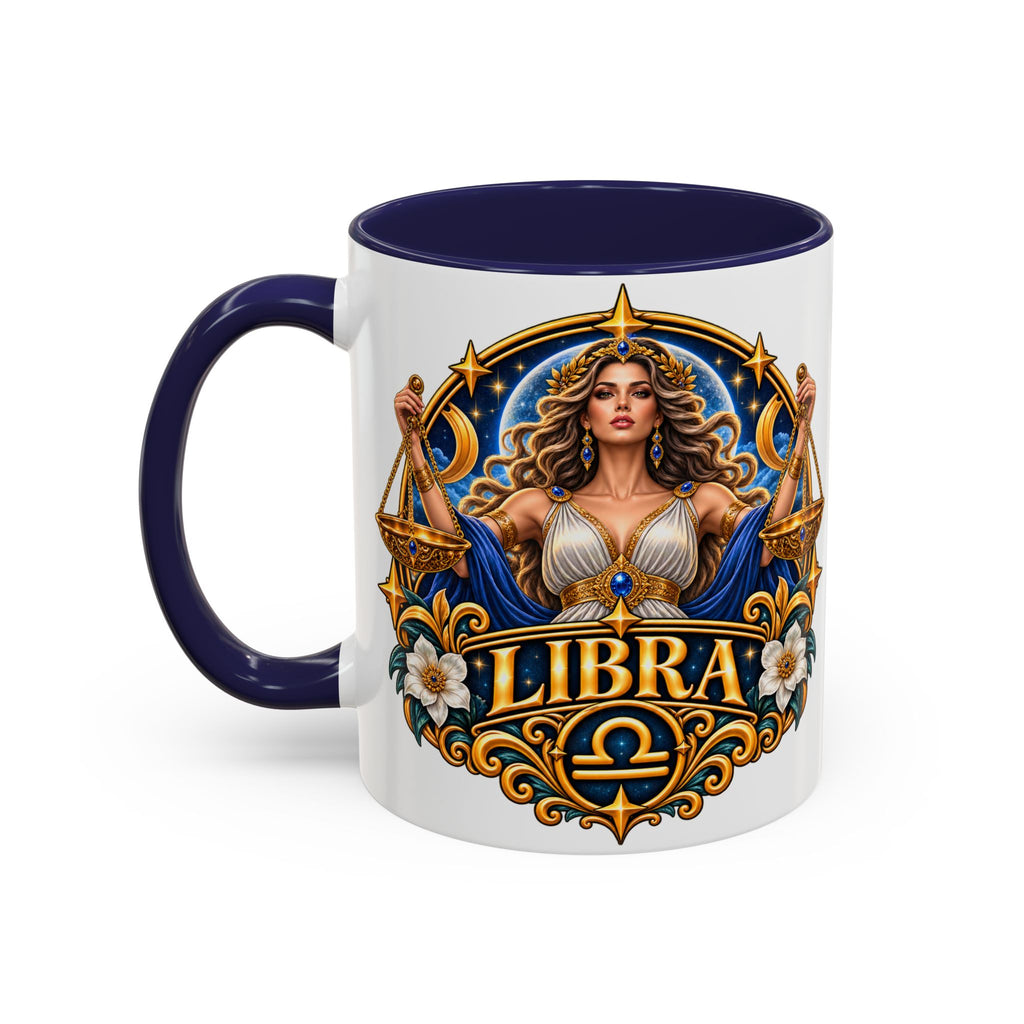 Libra Zodiac Coffee Mug – Elegant Horoscope Astrology Gift (11/15oz)