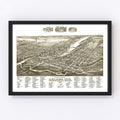 Vintage Map of Beloit, Wisconsin 1890