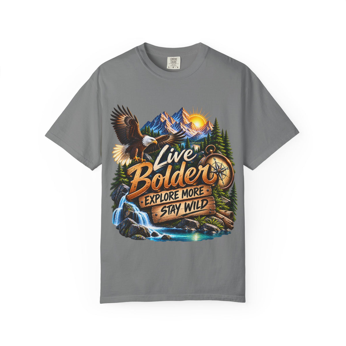 Adventure T-Shirt — "Live Bolder: Explore More, Stay Wild" Graphic Tee