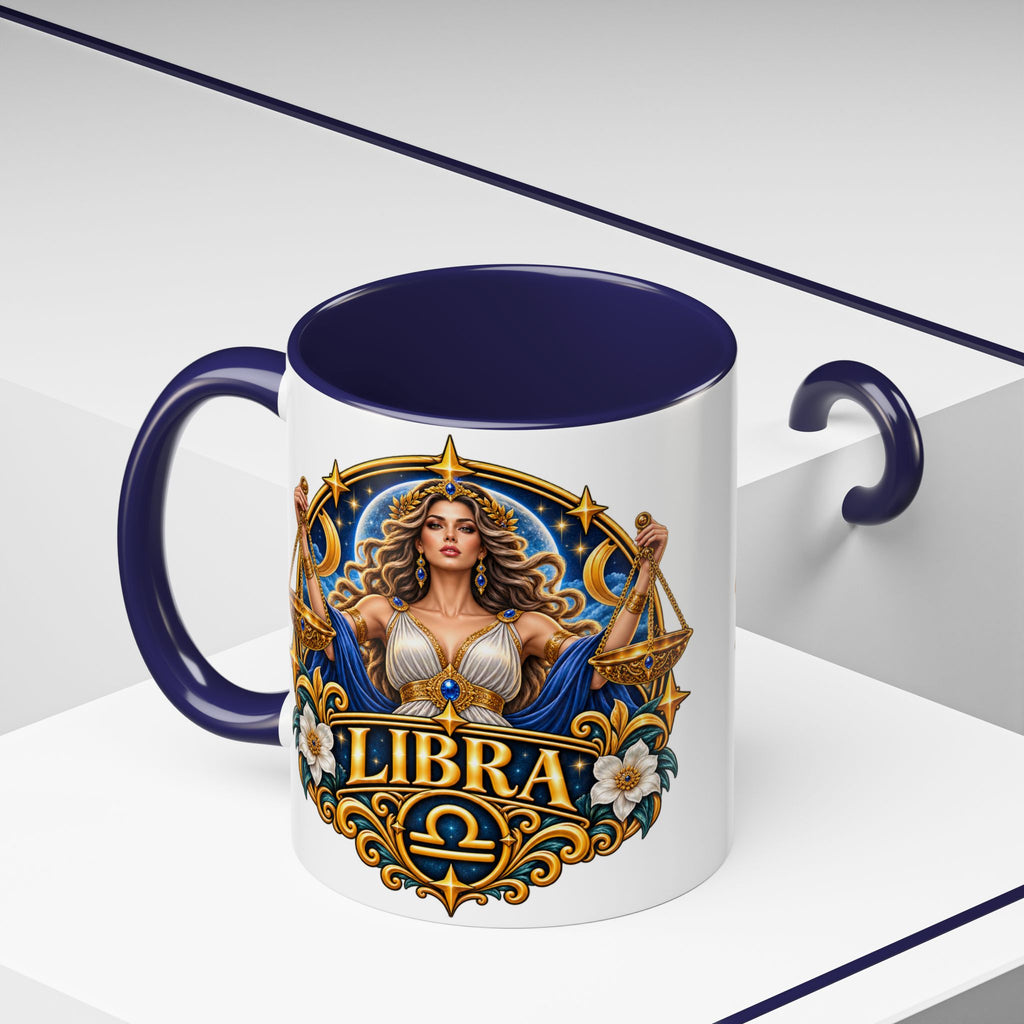 Libra Zodiac Coffee Mug – Elegant Horoscope Astrology Gift (11/15oz)