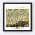 Vintage Map of Boscobel, Wisconsin 1869