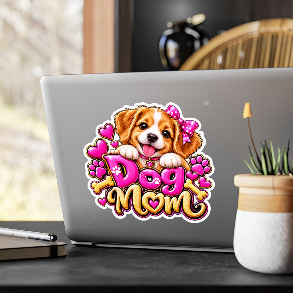 Cute Dog Mom Vinyl Decal