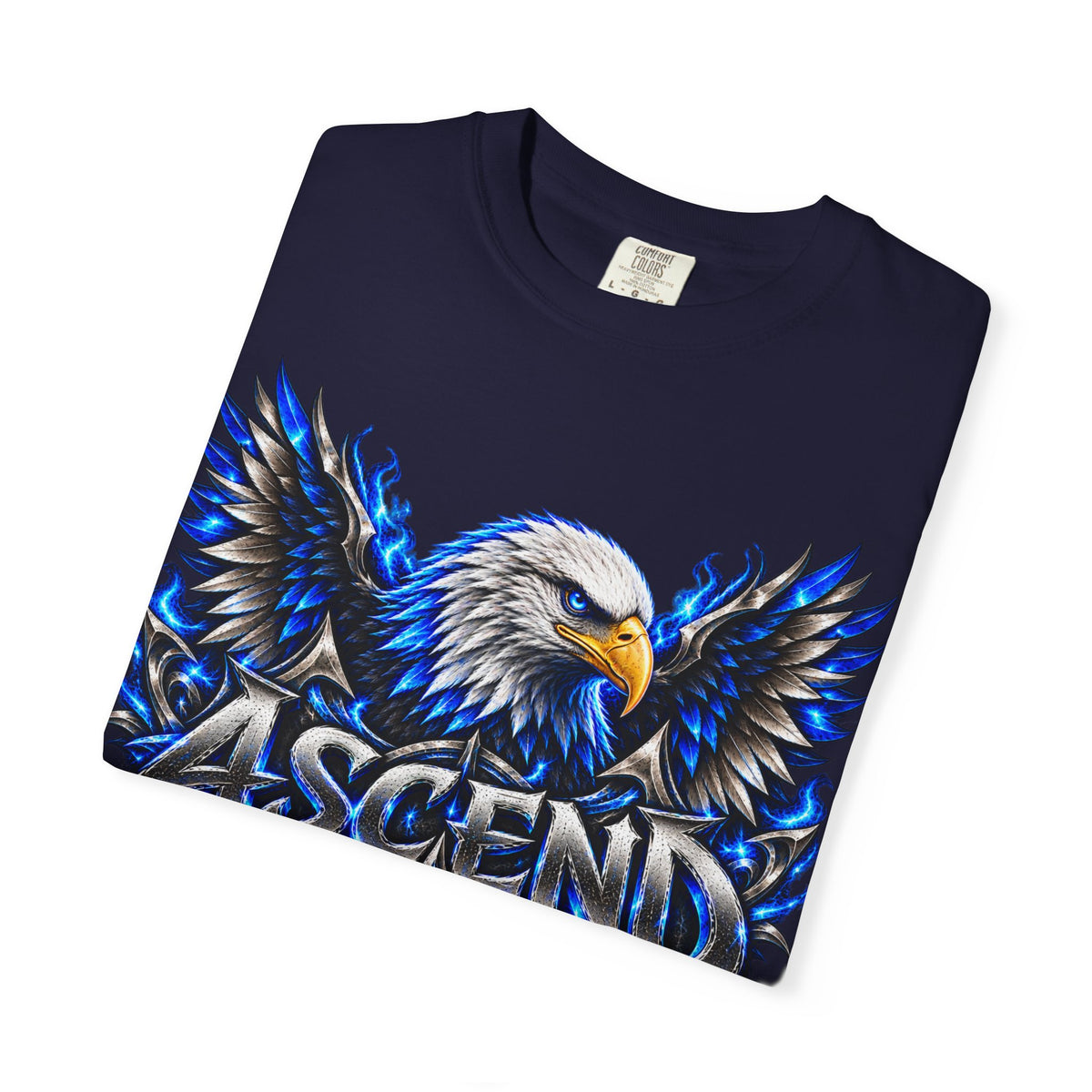 Ascend Eagle T-Shirt — Bold Blue Eagle Graphic Tee