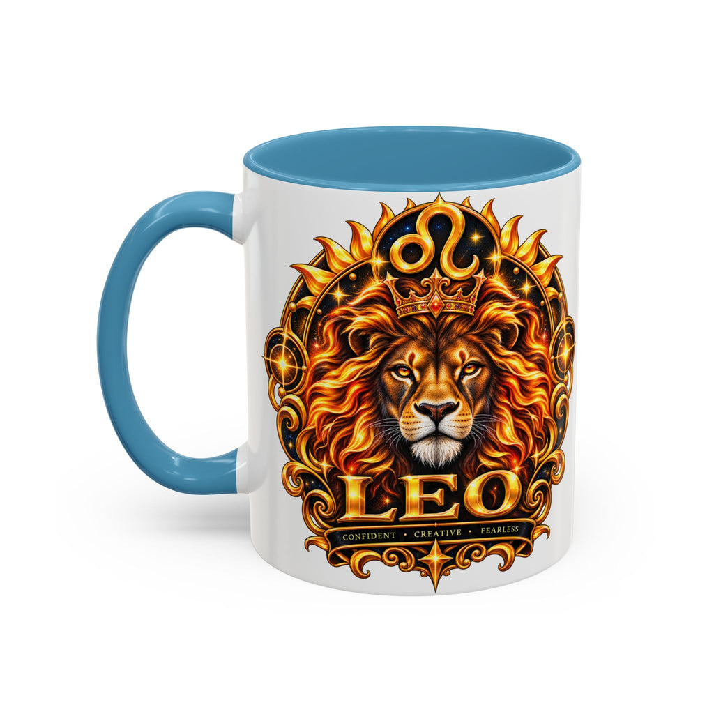 Leo Zodiac Lion Coffee Mug — Astrological Birthday Gift (11/15oz)