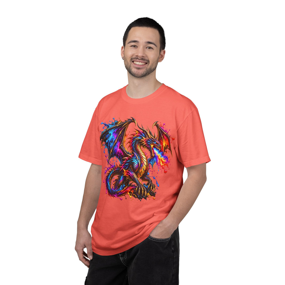 Vibrant Watercolor Dragon T-Shirt