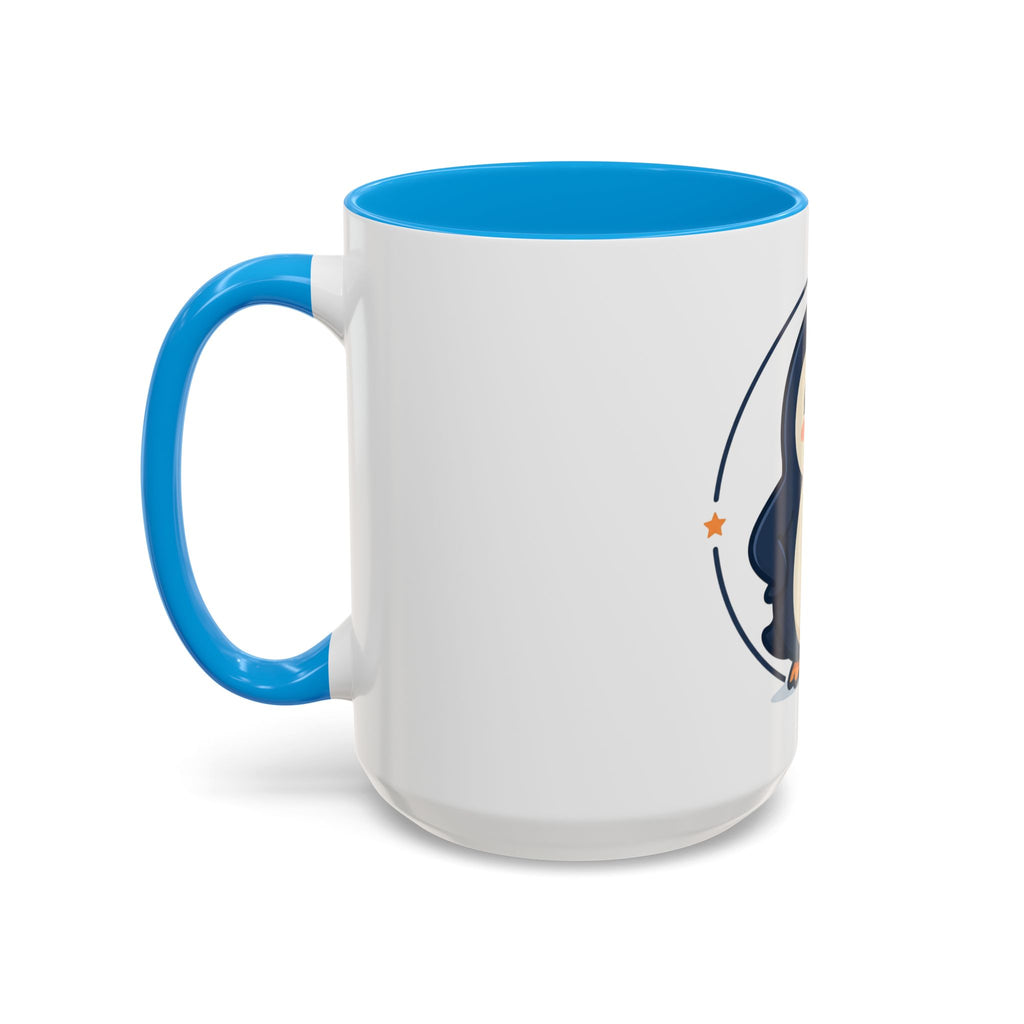 Cute Waving Penguin Mug | 11oz or 15oz Colorful Ceramic
